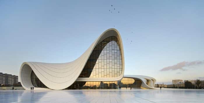 The Heydar Aliyev Center in Baku, Azerbaijan