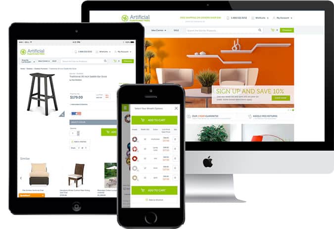 Ecommerce responsive web design